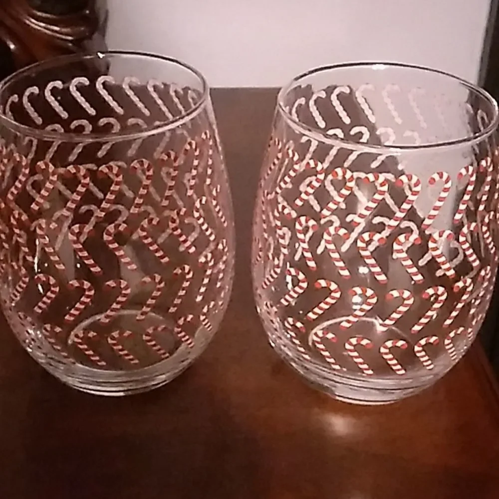 Candy Cane Glasses